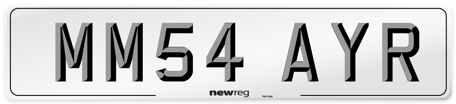 MM54 AYR Number Plate from New Reg